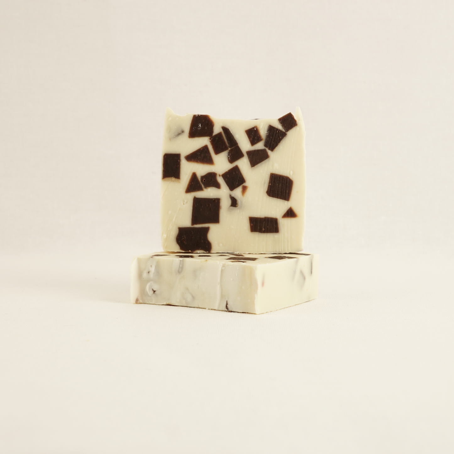 Natural artisan soap bar with matcha and chamomile oil