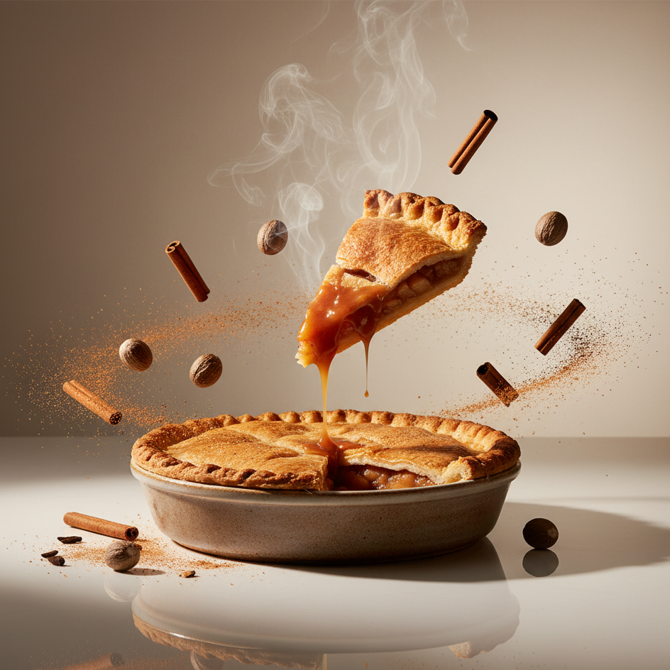 Golden Crust | Apple Pie + Cinnamon | Soy Candle