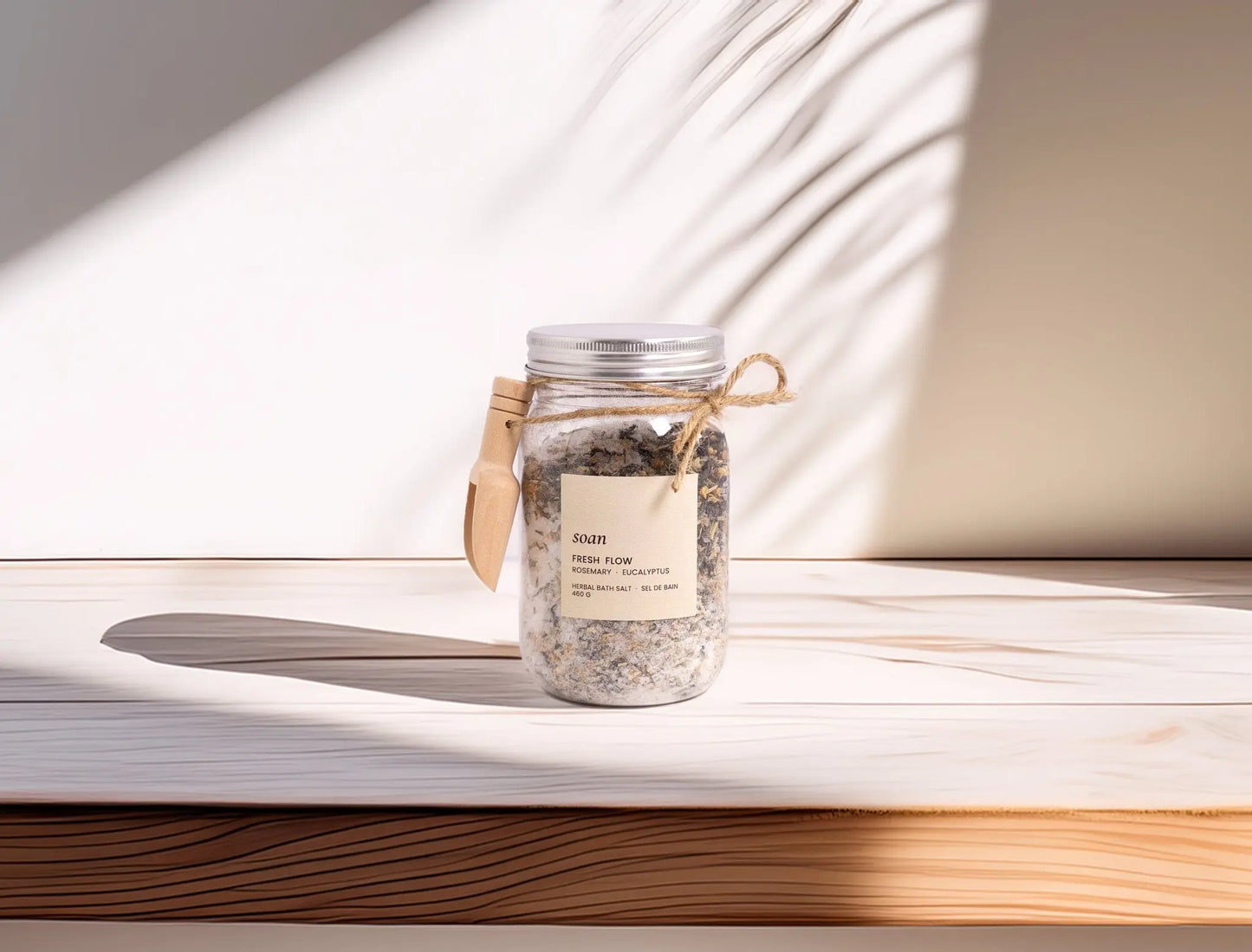 Fresh Flow | Bath salts | Orange Peel + Rosemary + Black Tea Bath Tea Soak - soan