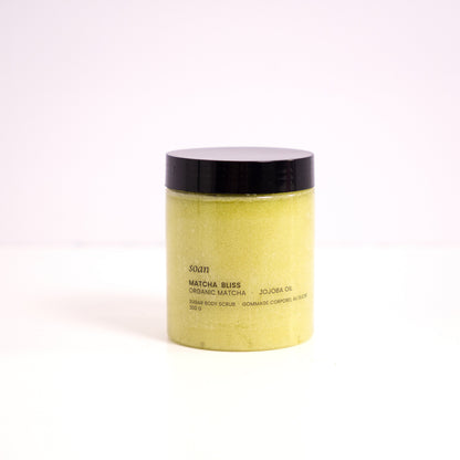 Front View of Matcha Green Tea Sugar Body Scrub