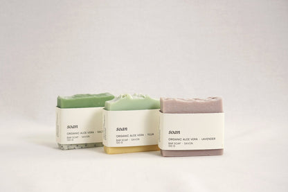ALOE VERA SOAP | YUJA | LAVENDER | SALTED BREEZE - soan