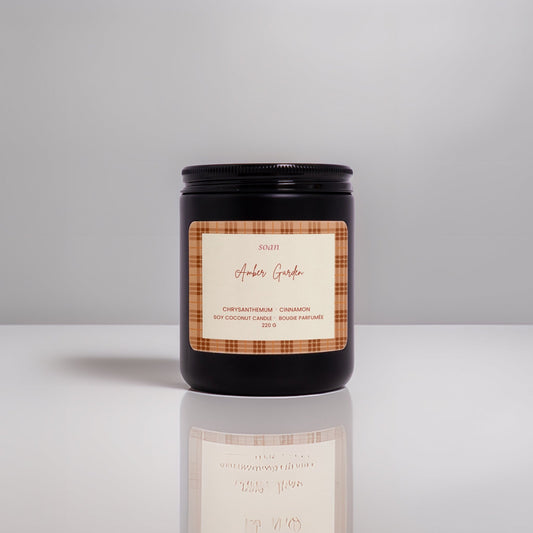 Amber Garden | Chrysanthemum + Cedar | Soy Candle - soan