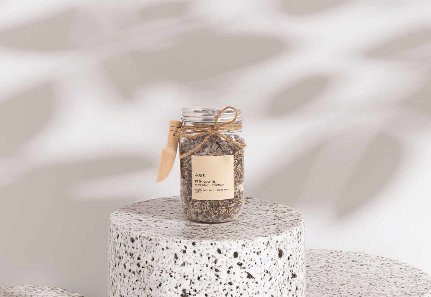 Deep Soothe | Bath Salt | Peppermint + Green Tea + Eucalyptus Herbal Bath Soak - soan