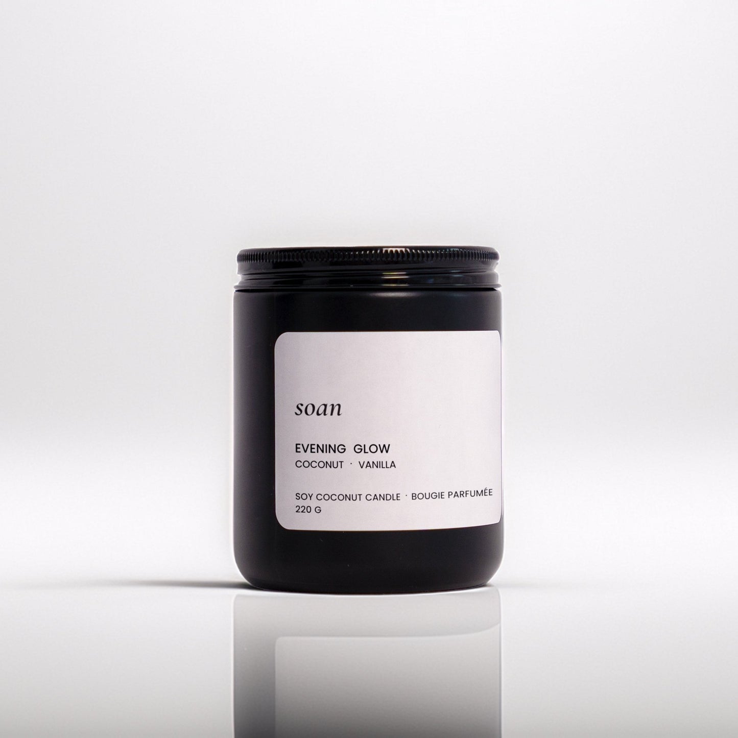 Evening Glow | Coconut + Vanilla | Soy Candle - soan