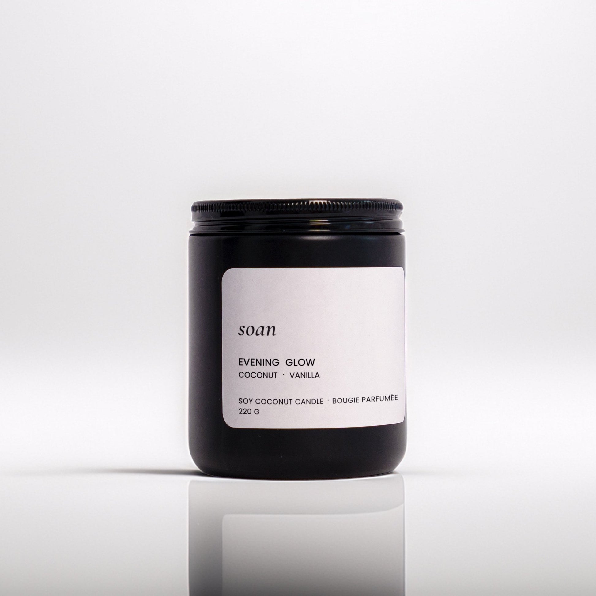 Evening Glow | Coconut + Vanilla | Soy Candle - soan