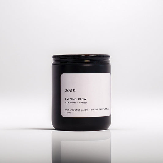 Evening Glow | Coconut + Vanilla | Soy Candle - soan