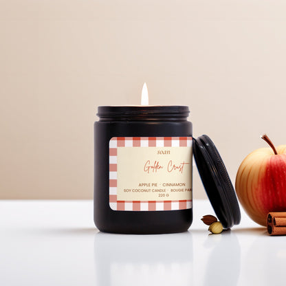Golden Crust | Apple Pie + Cinnamon | Soy Candle - soan