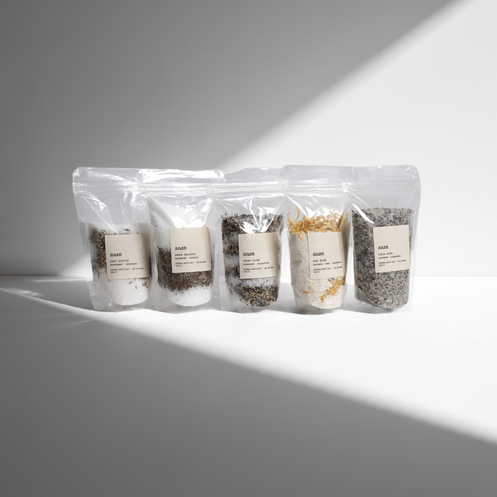 Inner Balance | Bath Salt | Mugwort + Licorice + Rooibos Bath Tea - soan
