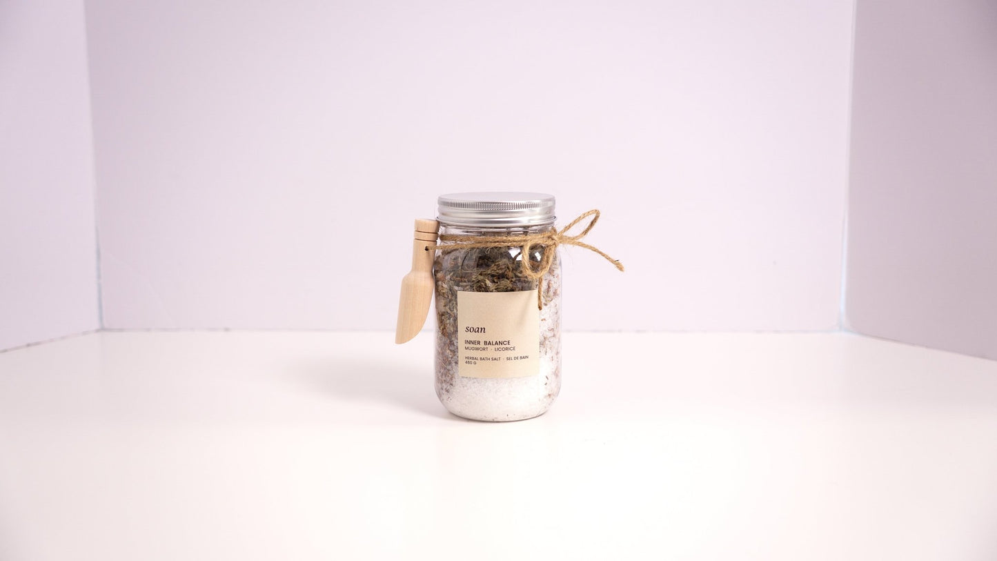 Inner Balance | Bath Salt | Mugwort + Licorice + Rooibos Bath Tea - soan