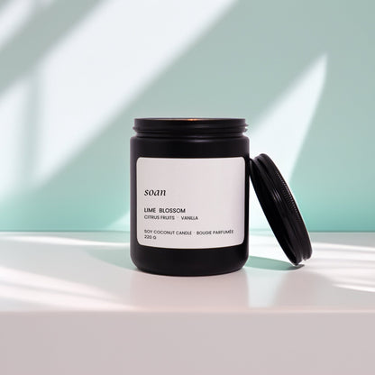 Lime Blossom | Citrus Fruits + Vanilla | Soy Candle - soan