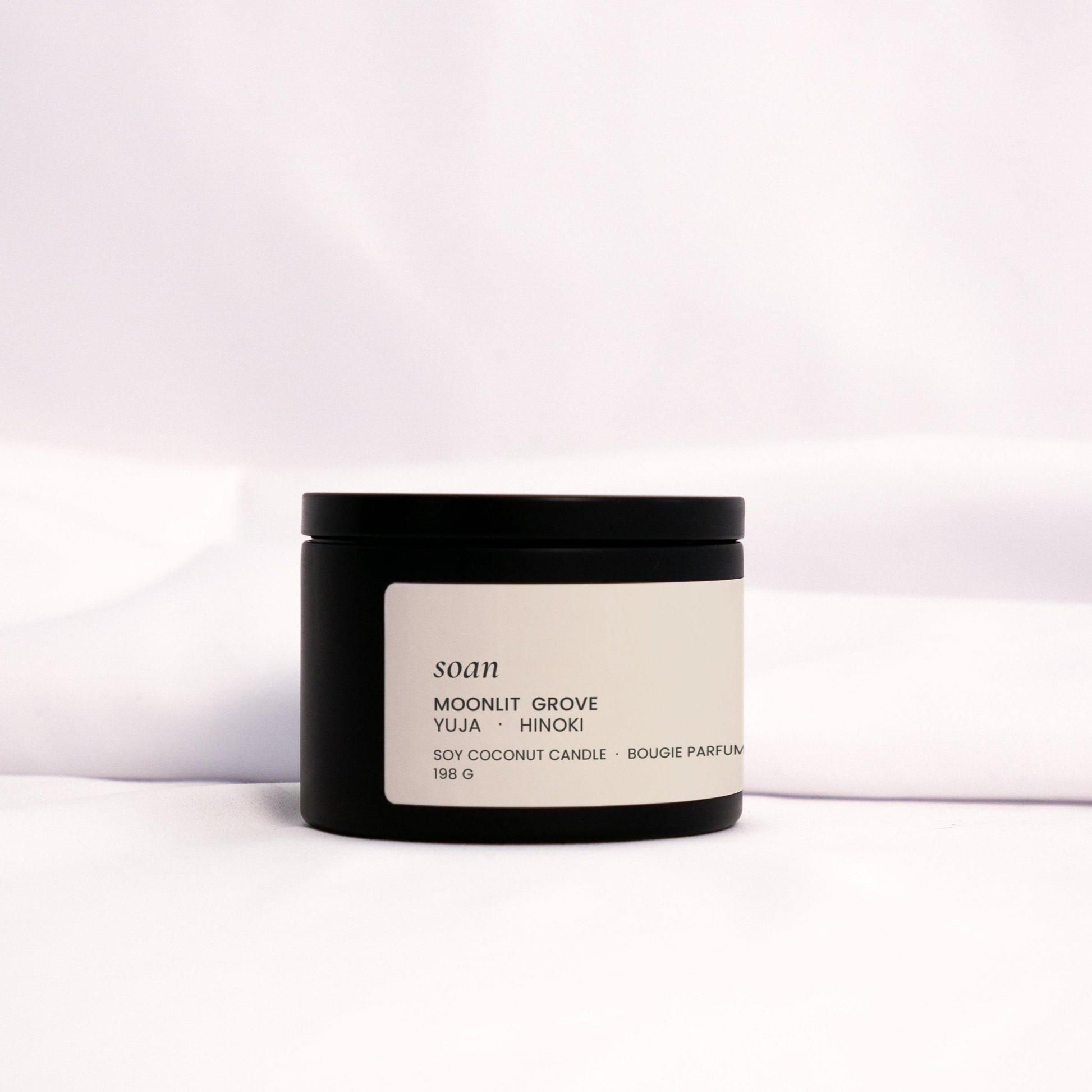 Moonlit Grove | Yuja + Hinoki | Tin Soy Candle - soan