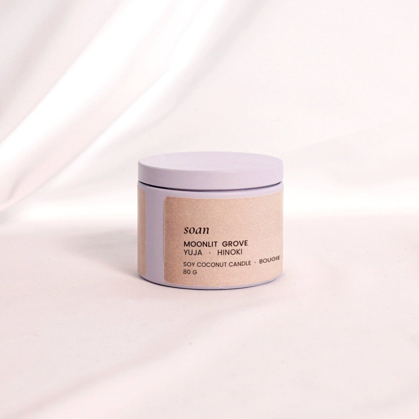 Moonlit Grove | Yuja + Hinoki | Tin Soy Candle - soan