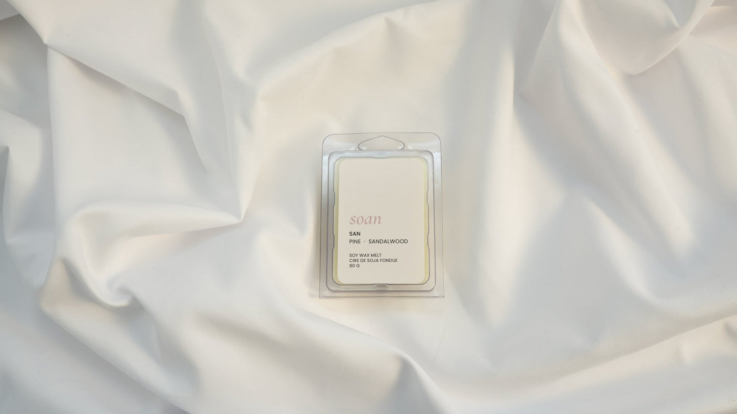 San | Pine + Sandalwood | Soy Wax Melt - soan