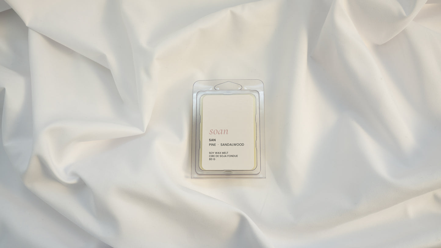 San | Pine + Sandalwood | Soy Wax Melt