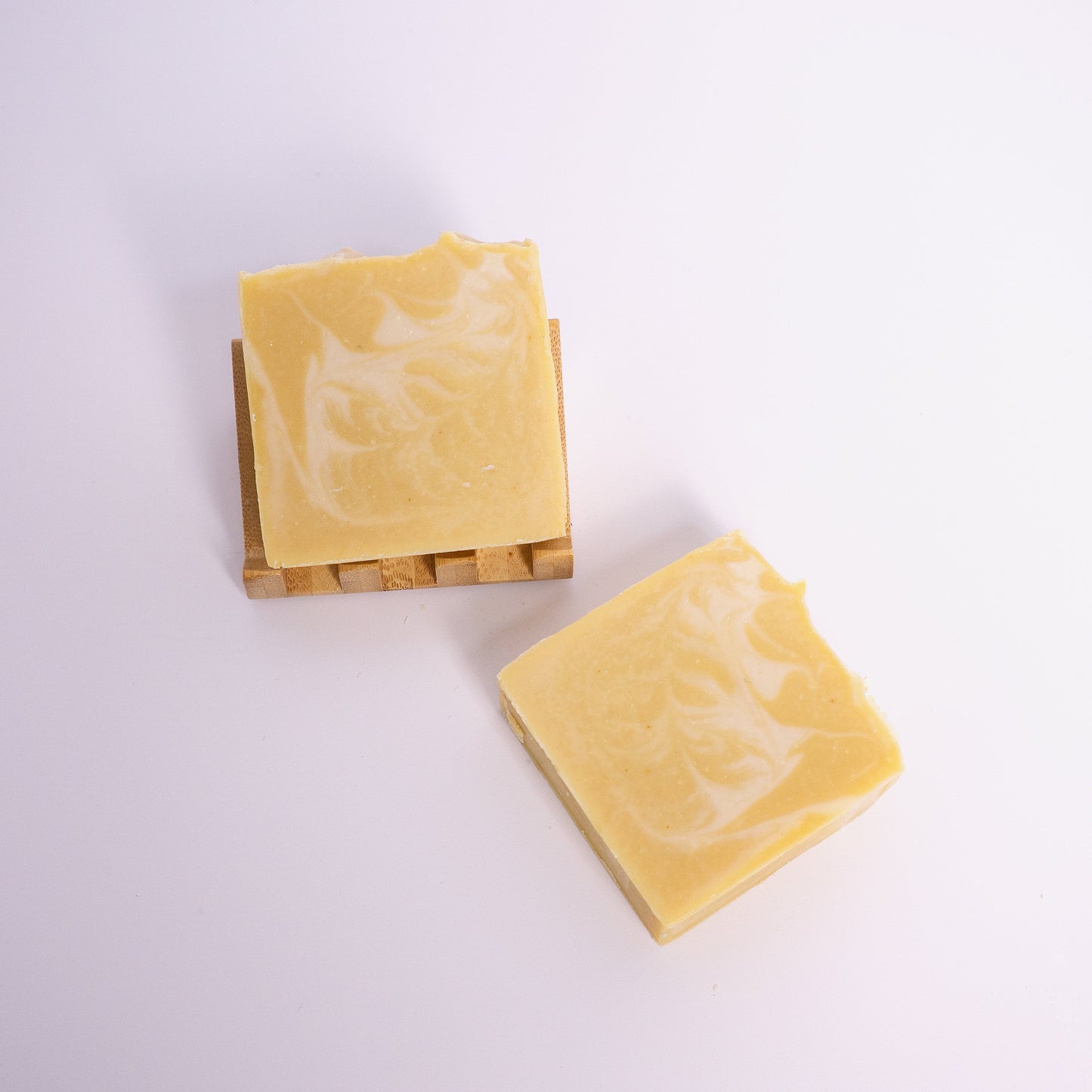 two artisan natural colloidal oatmeal soap with calendula oil