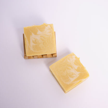 two artisan natural colloidal oatmeal soap with calendula oil